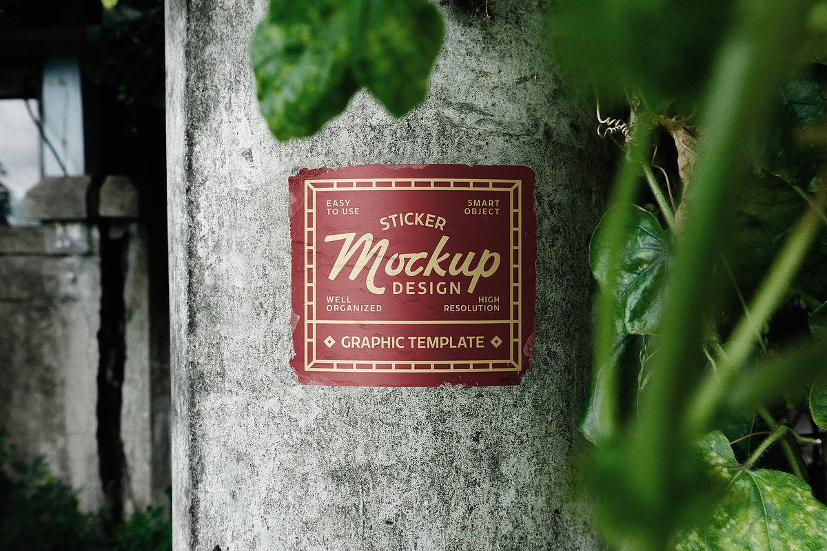 Ripped Sticker Mockup, an Advertising Mockup by Morand Union (Photo 2 of 2)