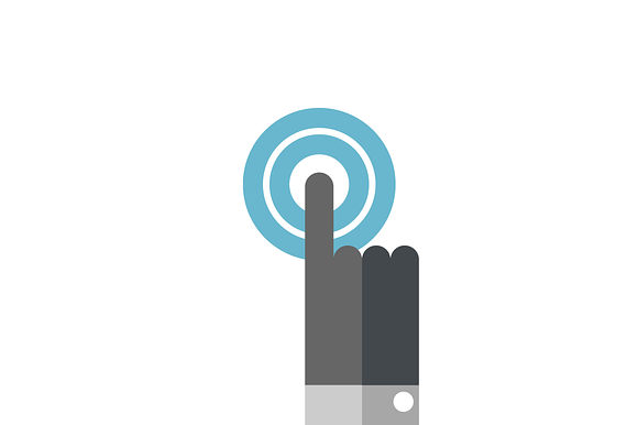 Mobile Screen Tap Gesture Icon