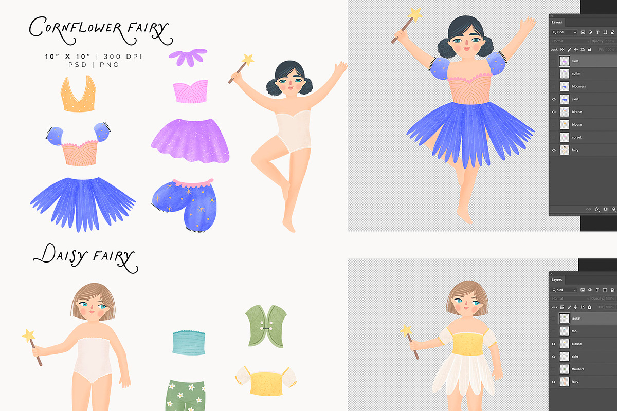 FLOWER FAIRIES. The floral alphabet, a Decorative Illustration by annartdreams (Photo 6 of 18)