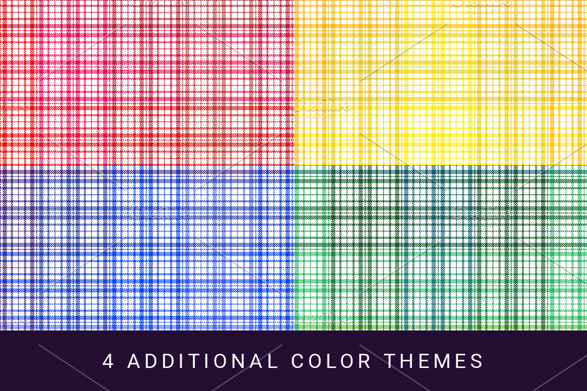 10 Rainbow Plaid Pattern Papers, a Pattern Graphic by Anne Elster Design (Photo 4 of 4)