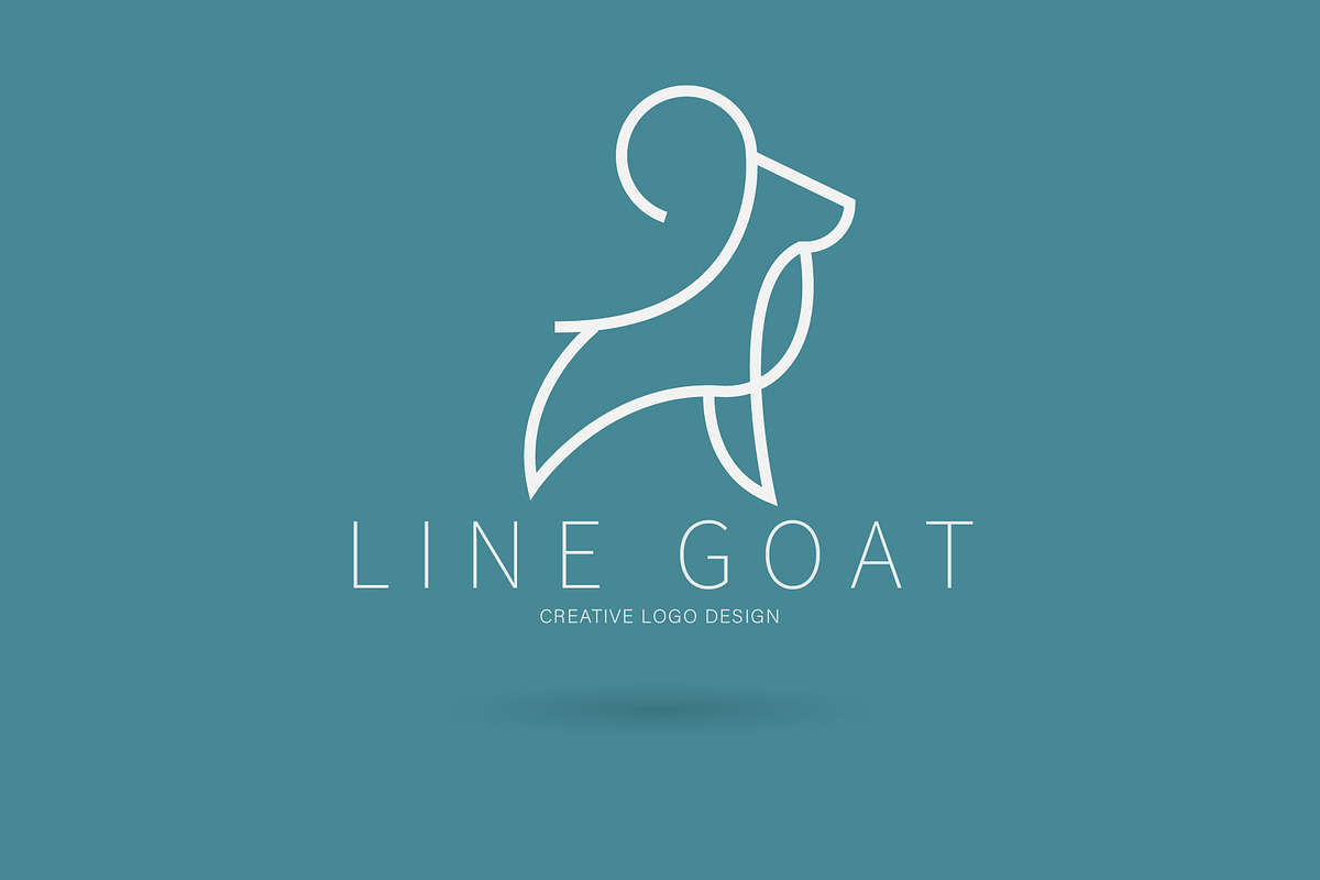 Line goat logo, a Branding & Logo Template by Logocreative (Photo 2 of 3)