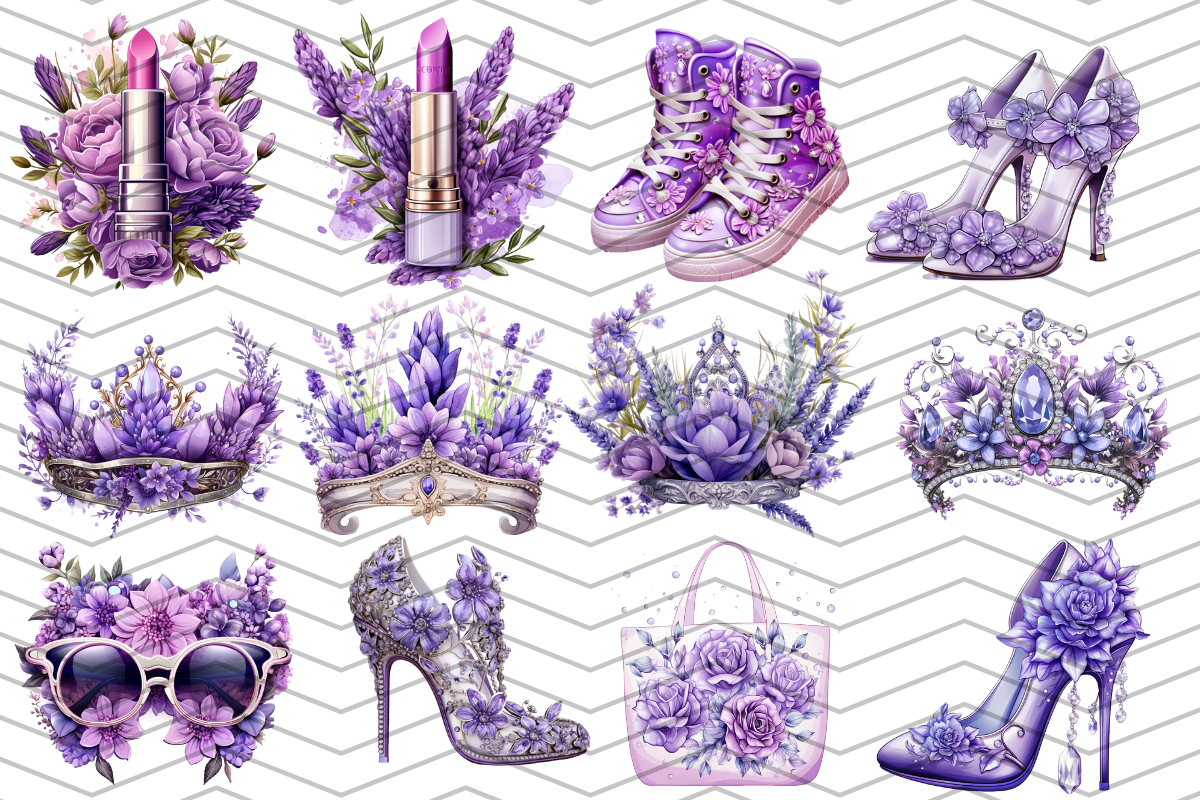 Lavender Flower Queen Sublimation, an Illustration by Digital Xpress (Photo 2 of 4)