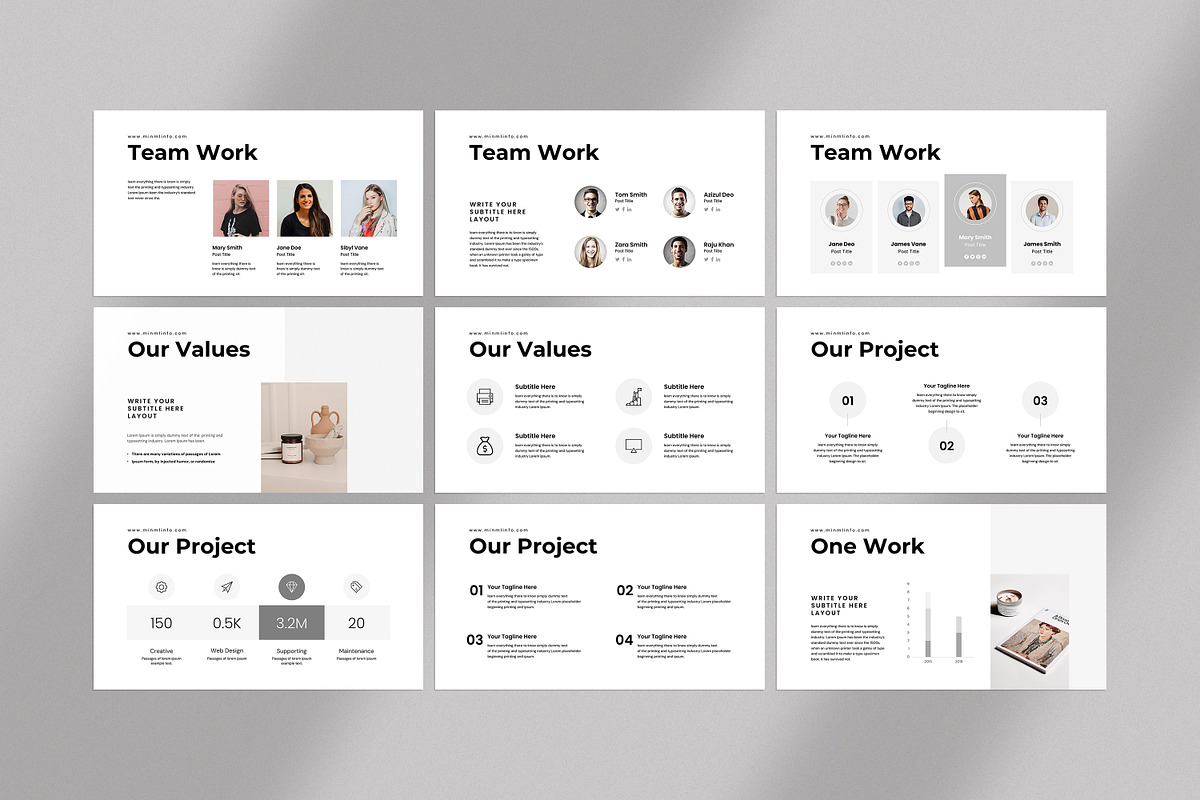 Minml Presentation Template, a Presentation Template by evgenystudio (Photo 16 of 28)