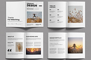 Graphic Design Portfolio Layout, a Brochure Template by MightyDesign (Thumbnail 2 of 6)