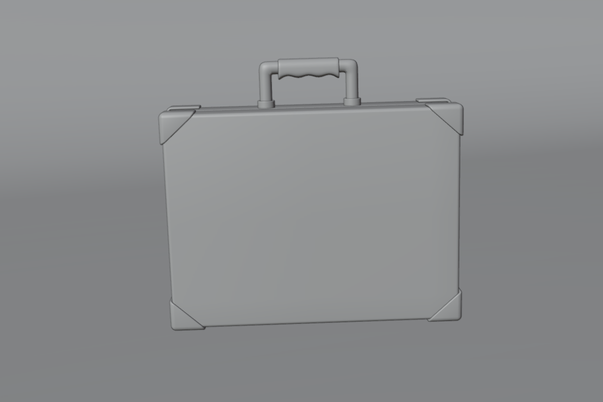 Black Hard Shell Briefcase 3D Model, an Object 3D Model by Dudukbersama (Photo 2 of 2)