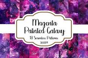 Magenta Painted Galaxy Patterns, a Pattern Graphic by PrintablesByFranklyn (Thumbnail 1 of 4)