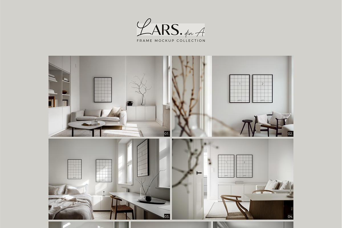 LARS Din A | Frame Mockup Collection, a Product Mockup by Acierto Studio (Photo 7 of 9)