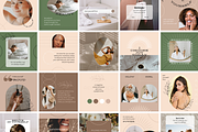 Boho Instagram Template Canva, a Social Media Template by DesignKora (Thumbnail 2 of 8)