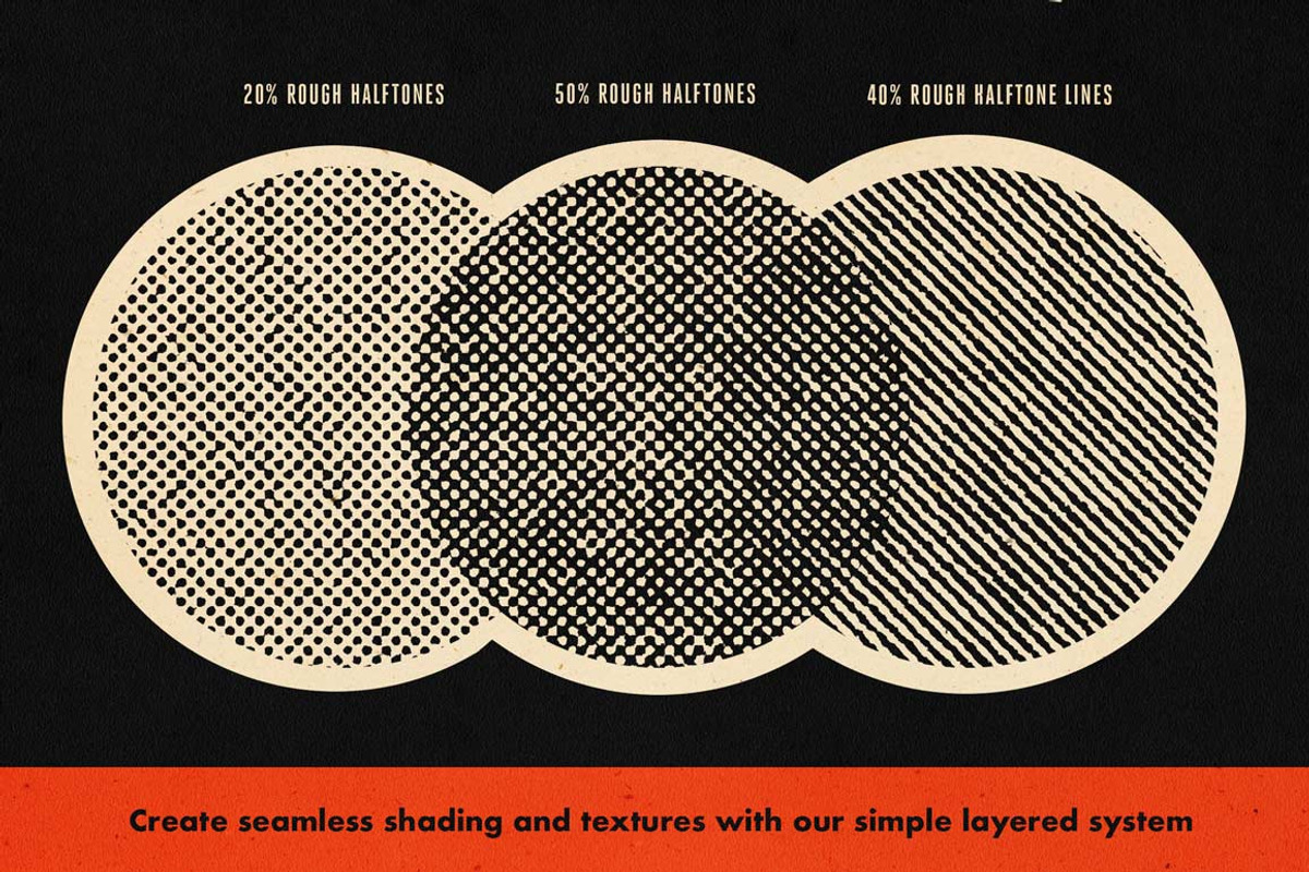 DupliTone Halftones for Illustrator, a Brush Add-On by RetroSupply Co. (Photo 10 of 18)