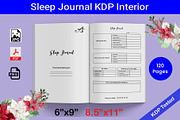 Sleep Journal KDP Interior Paperback, a Graphic by Hitubrand (Thumbnail 1 of 4)