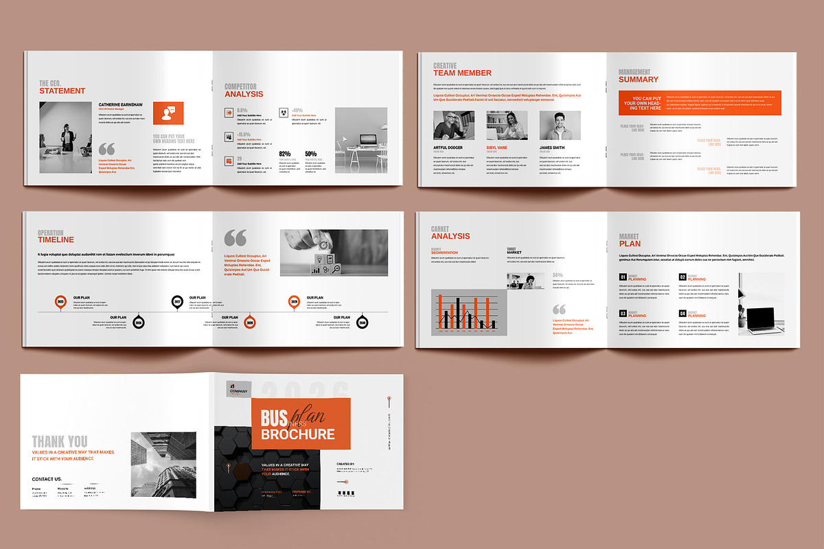 Business Plan Template Design Layout, a Social Media Template by MightyDesign (Photo 3 of 6)
