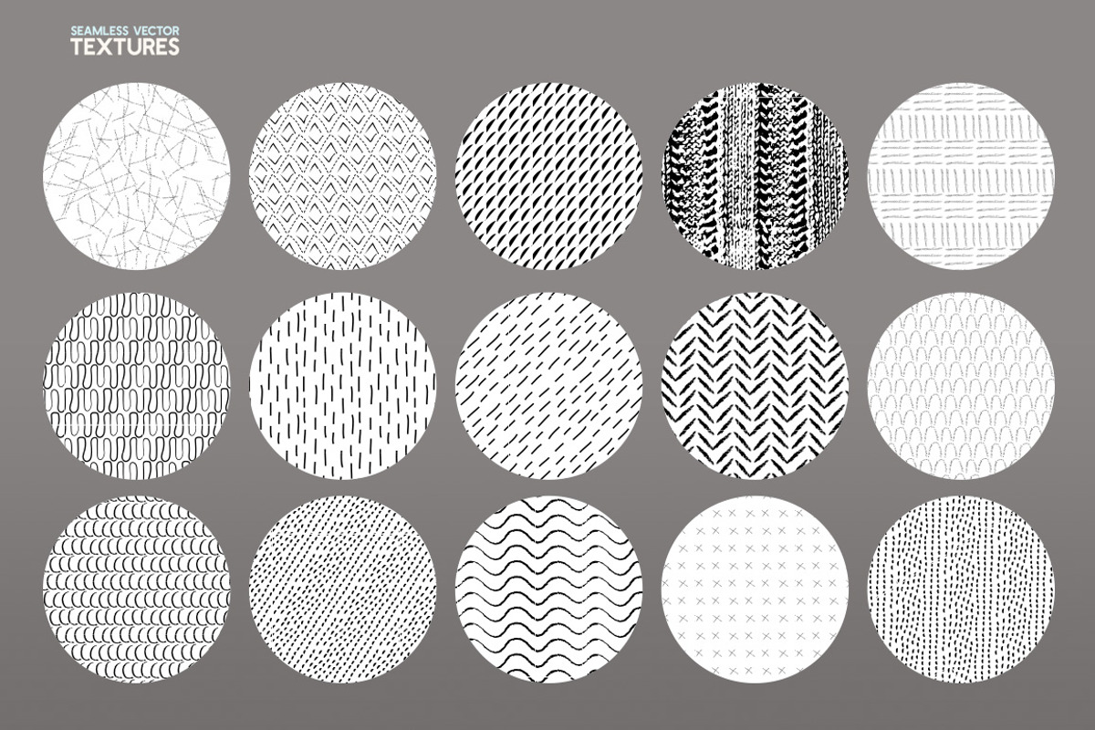 40 Seamless Vector Pattern Textures, a Texture Graphic by Mels Brushes