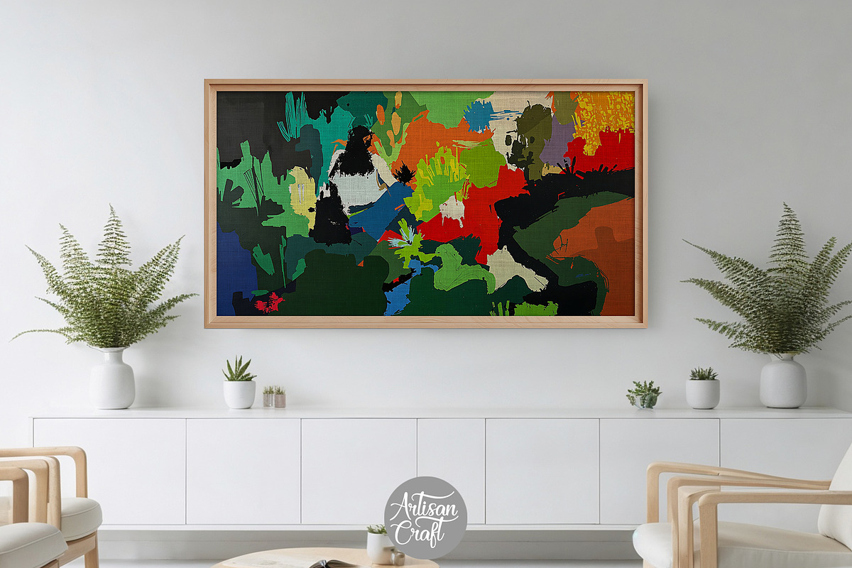 Abstract art painting for Frame TV, a Background Graphic by Artisan Craft (Photo 3 of 5)