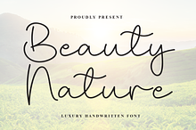 Beauty Nature | Script Font