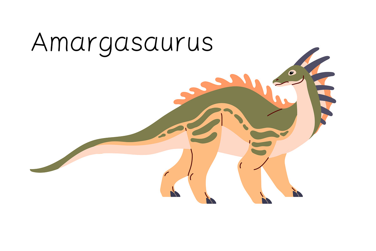 Dinosaurs, big ancient animals set, an Animal Illustration by PaperTrident (Photo 14 of 19)