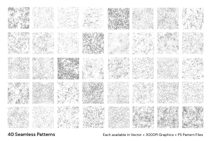 40 Seamless Vector Grunge Patterns