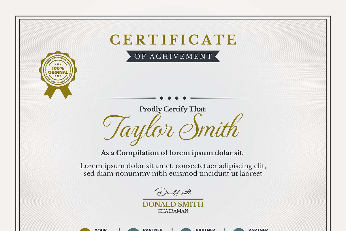 Creative Achievement Certificate, a Stationery Template by MRI STUDIO (Photo 8 of 11)