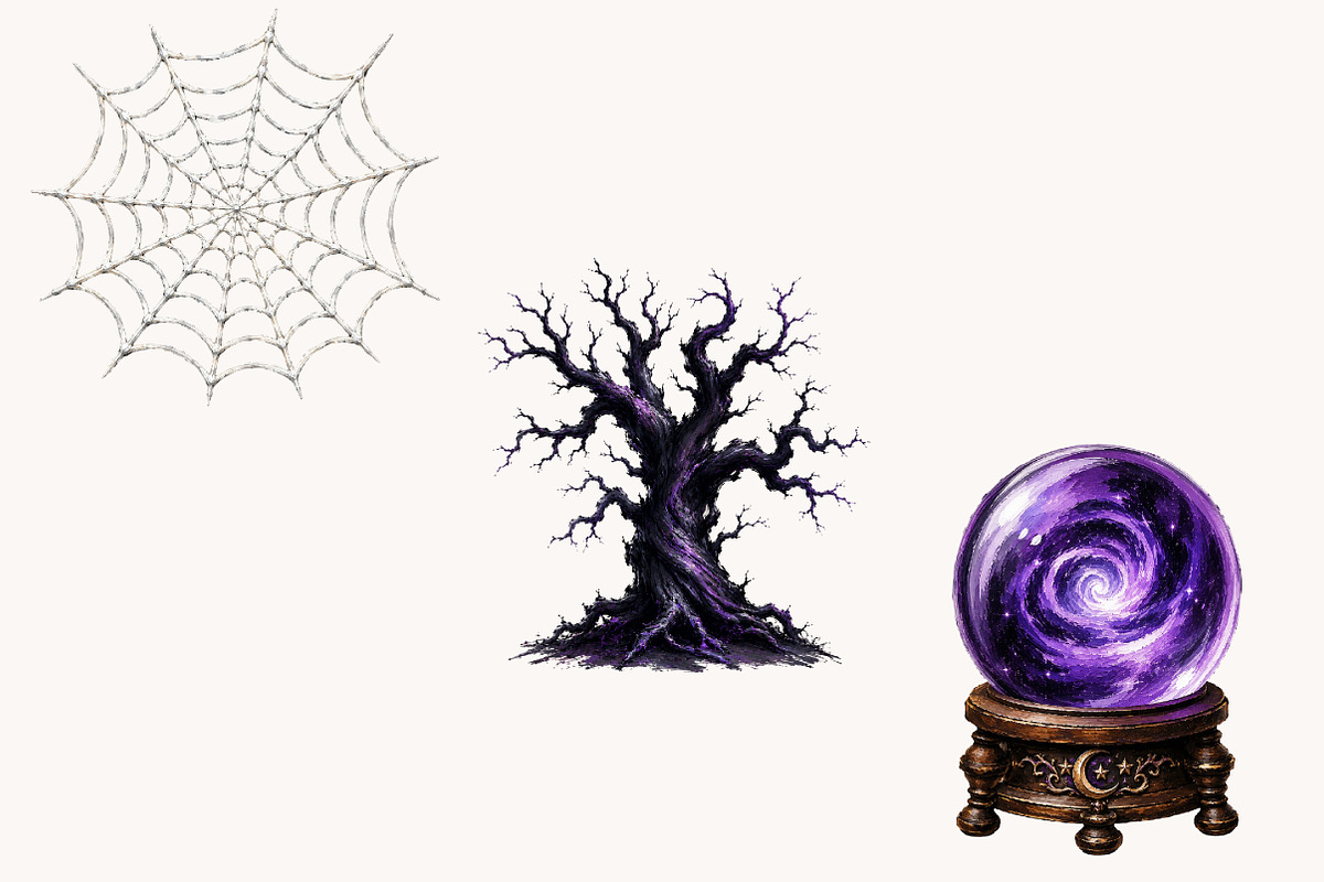 Brushstroke Halloween Clipart, a Seasonal Illustration by Designworld (Photo 5 of 5)