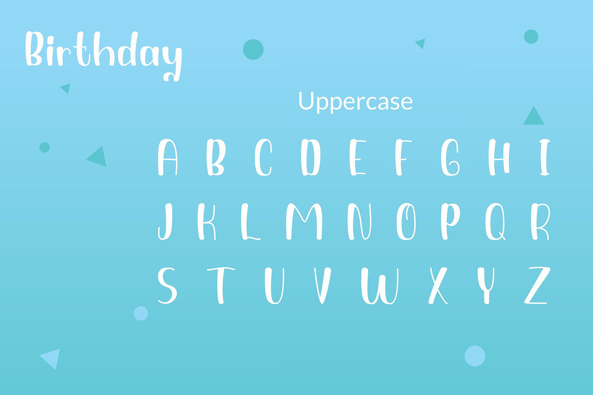 Birthday Quirky Playful Display Font, a Font by TrimStudio (Photo 7 of 9)