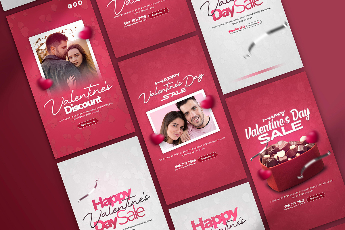 Valentine's Day Instagram Stories, a Social Media Template by Saman Osama (Photo 9 of 9)