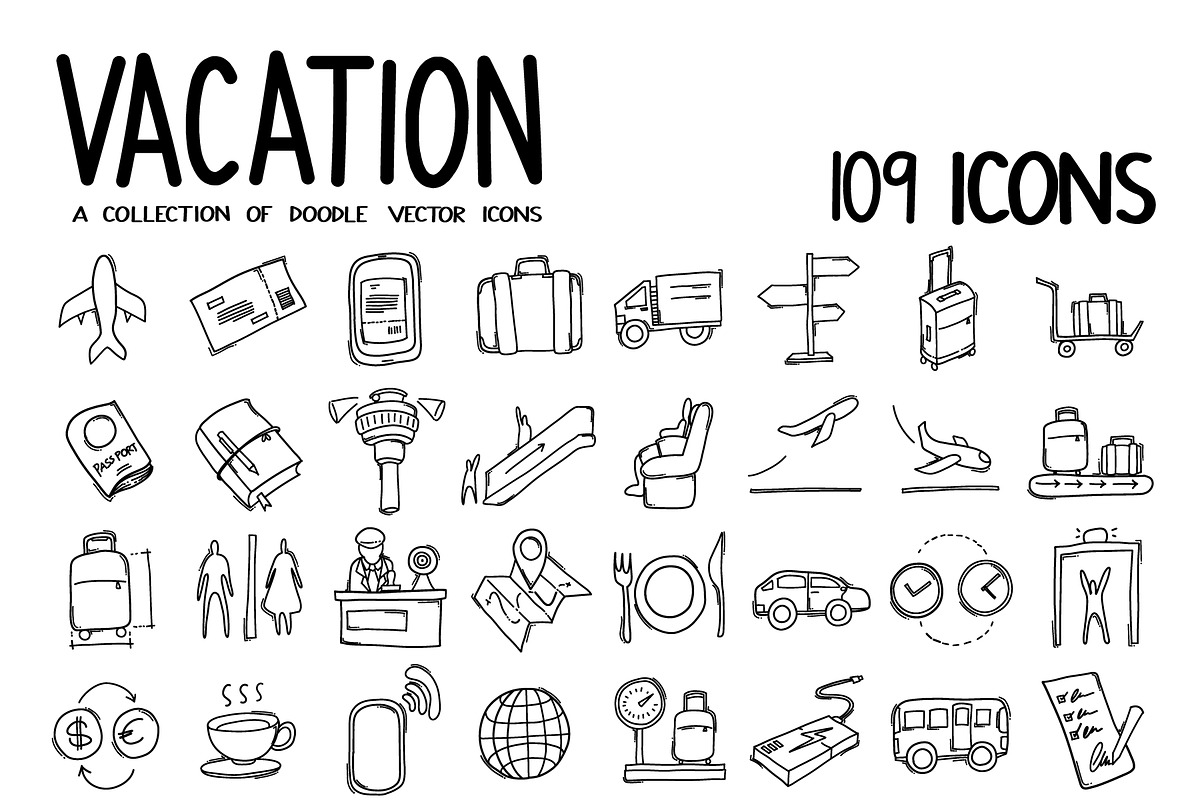 4300+ Hand-Drawn Doodle Icons Bundle, an Outline Icon by TKDoodle (Photo 34 of 36)