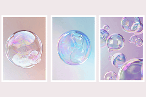 Buri Co - Iridescent Soap Bubbles