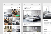 Online furniture shopping UI Kit iOS, an UI Kit Template by Divanraj (Thumbnail 2 of 3)