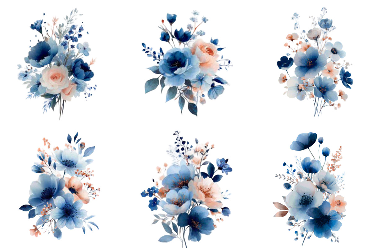 Soft Spring Florals Clipart, an Illustration by Designking (Photo 5 of 5)