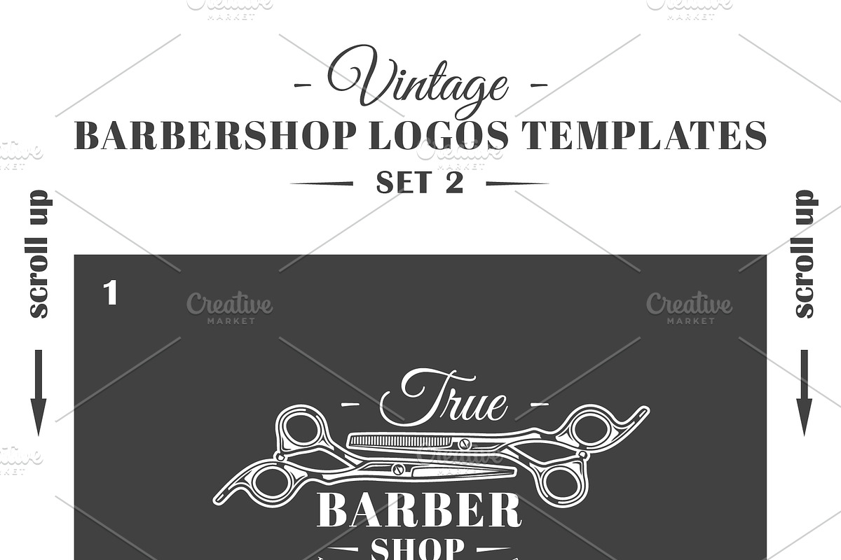 18 Barbershop Logos Templates, a Branding & Logo Template by Art Design (Photo 17 of 19)