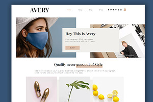 Avery Wix Website Template