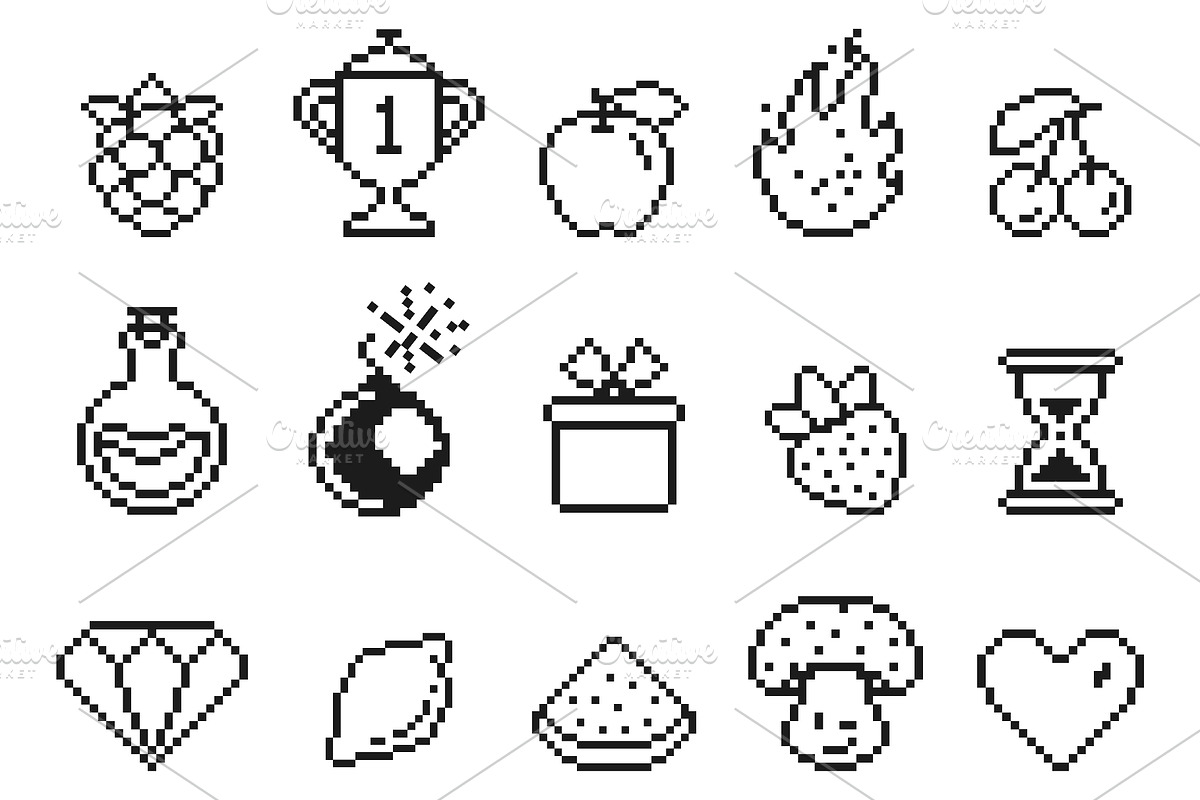 Game assets pixel art design. Trendy, an Object Graphic by LadadikArt (Photo 2 of 3)