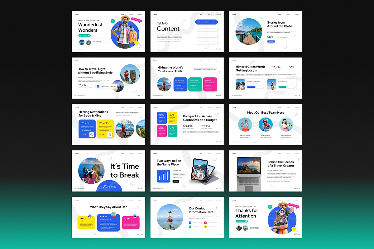Travel Keynote Presentation, a Presentation Template by Annora Studio (Photo 7 of 7)
