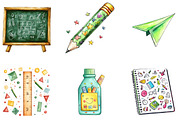 Doodle Back to School Clipart, a Seasonal Illustration by Designking (Thumbnail 5 of 5)