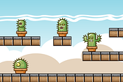 Angry Cactus Game Asset Sprites, an Illustration by Heavtryq Design (Thumbnail 3 of 4)