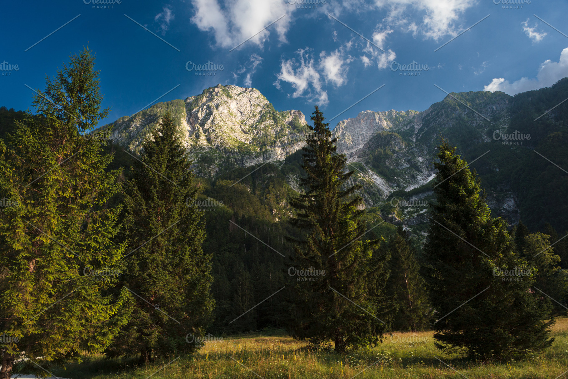 View of the mountains of Julian Alps, a Nature Photo by Bepslabor