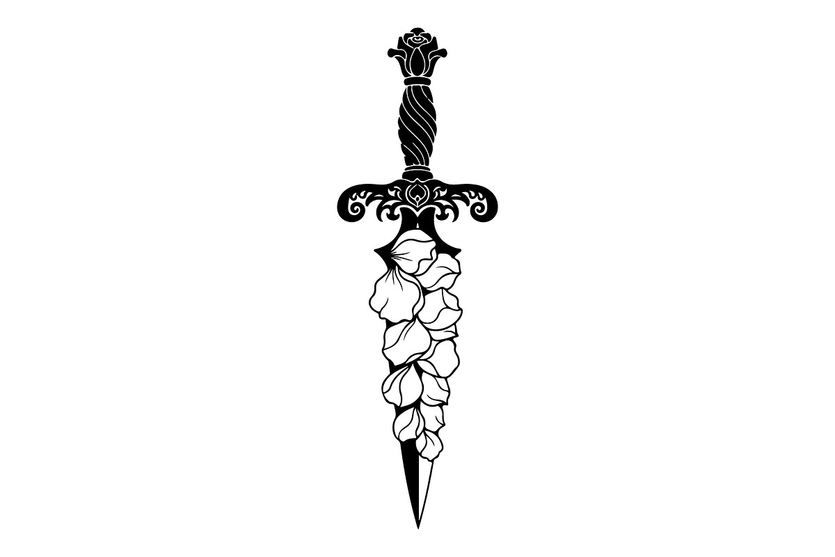 Ornamental Dagger Silhouette Bundle, an Object Illustration by Gaye Art (Photo 27 of 31)