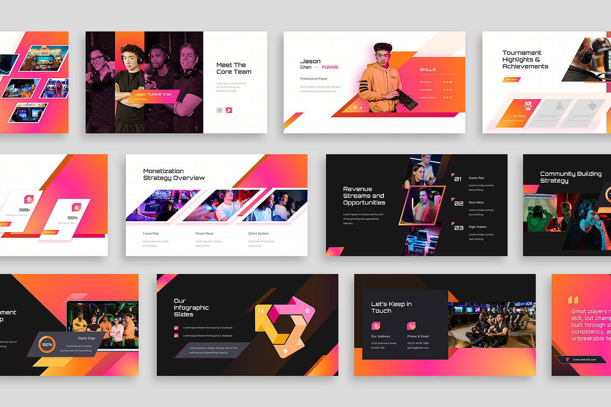 Futuristic E-Sport Gaming Template, a Presentation Template by New Coral Design (Photo 3 of 6)