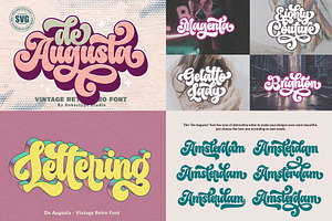 Vintage Retro Font Bundle