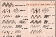 Procreate Furry Animal Brush Pack 1, a Brush Add-On by Artbykimmyw (Thumbnail 3 of 7)