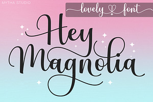Hey Magnolia - Lovely Font