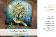 Woodland Compartments Illustrations, a Decorative Illustration by The Dutch Lady Designs (Thumbnail 5 of 7)