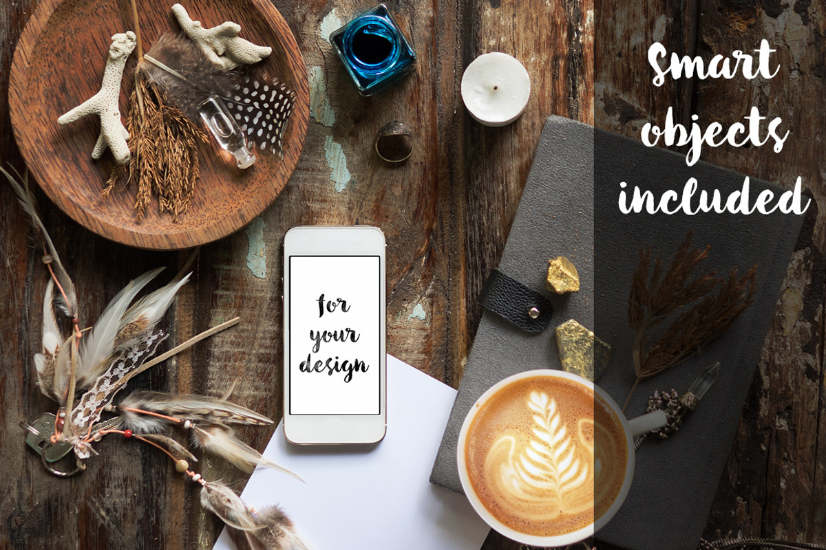 Autumn Journey. 6 Rustic mockups., a Mac Mockup by Boho Mockup (Photo 2 of 3)