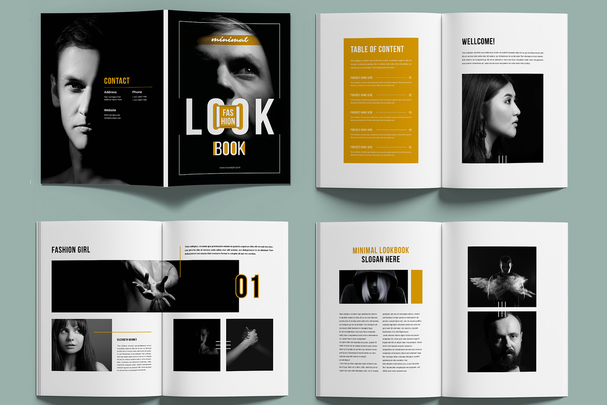 Minimal Fashion Lookbook Template, a Magazine Template by MightyDesign (Photo 2 of 6)