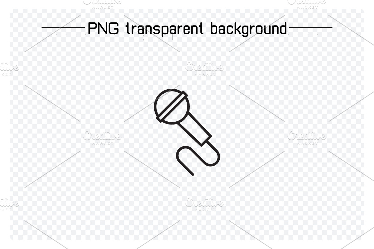 Mic Icons Set, an Outline Icon by Designfour (Photo 3 of 7)