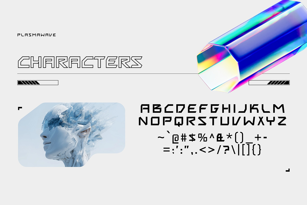 Plasmawave - Futuristic Typeface, a Sans Serif Font by HipFonts (Photo 4 of 9)