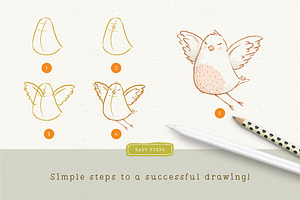 Procreate Bird Drawing Toolkit
