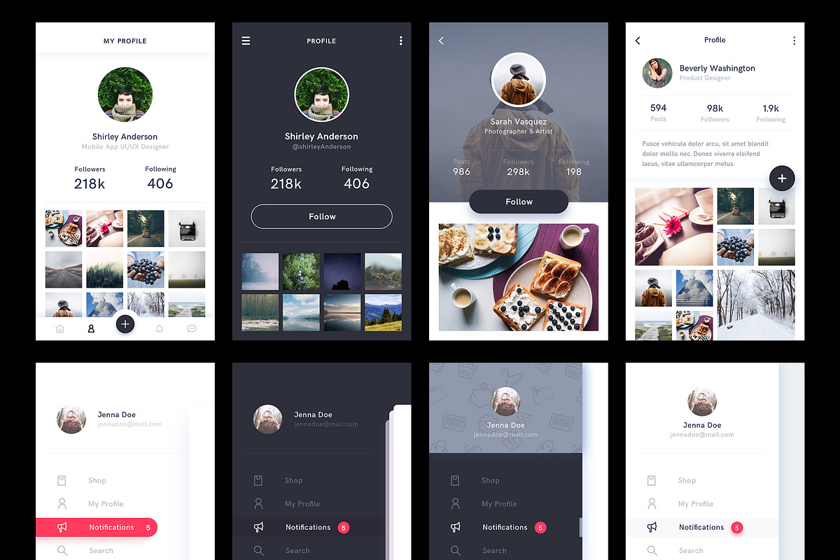 LYNX - Mobile UI Kit, an UI Kit Template by Nimart (Photo 2 of 4)