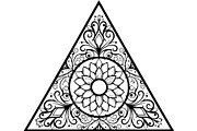 Decorative Celtic Triangle Floral, an Object Graphic by Creativeshirt (Thumbnail 16 of 18)