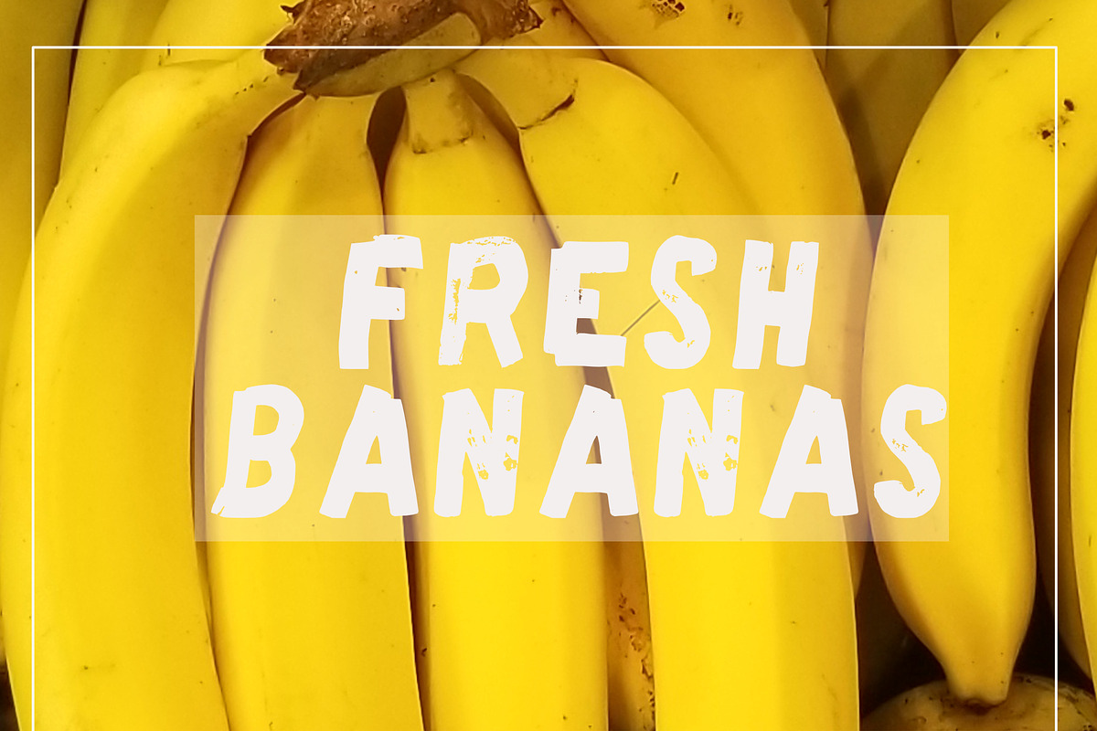 Fresh Bananas Hand Drawn Font