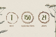 Peomy Extended Font & Illustrations, a Script Font by Wild Ones (Thumbnail 4 of 13)
